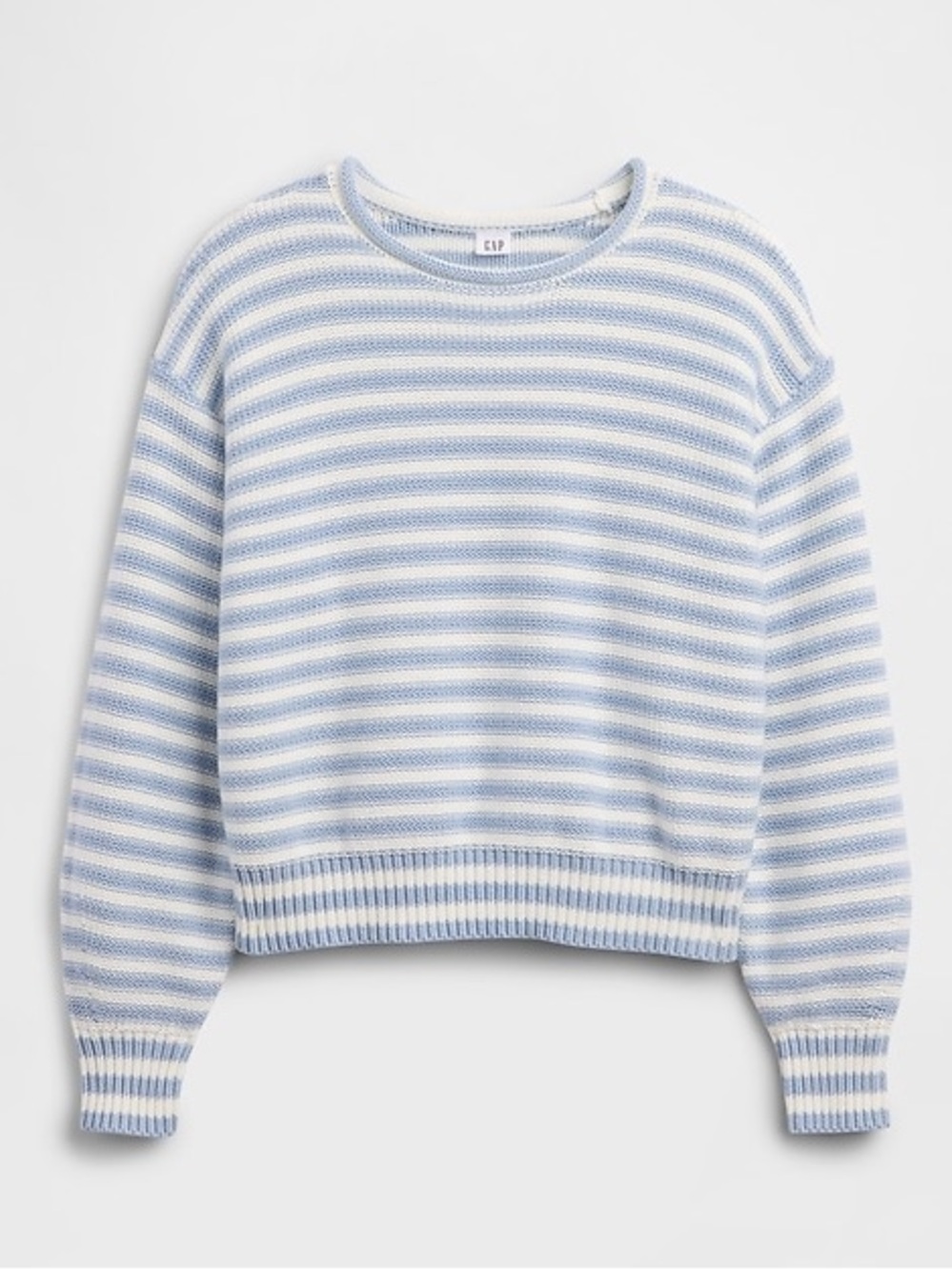 Relaxed Stripe Rollneck Sweater